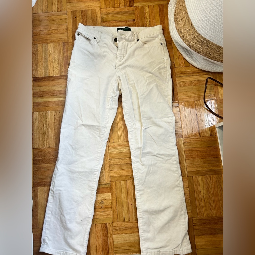 Ralph Lauren Cream Corduroy Pants